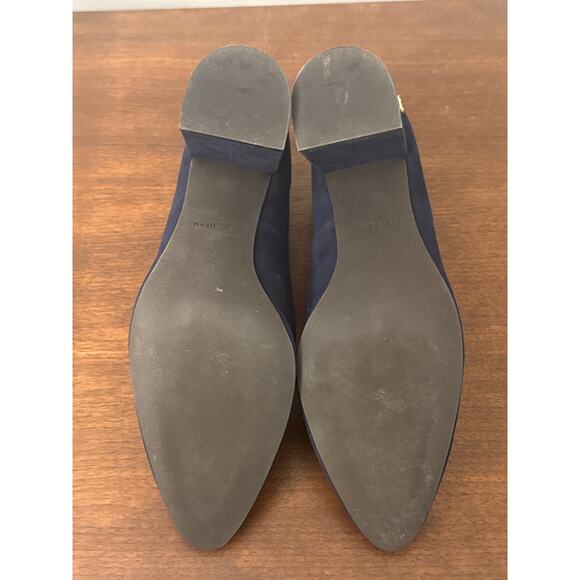 Women's Cole Haan Alanna Shoes Dark Blue Suede Pumps Size 11 - Picture 6 of 7